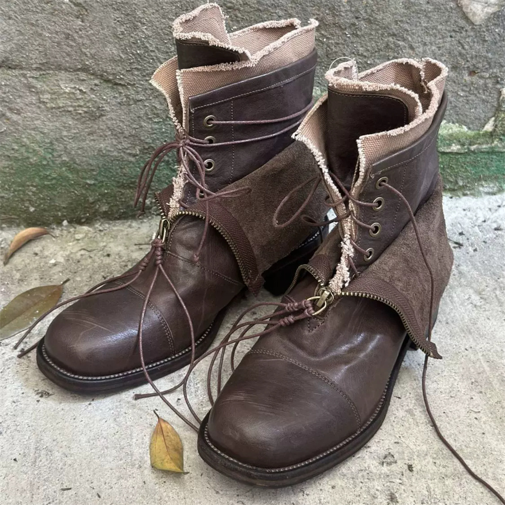 Men'S Shoes Increase Height - Botas de Moda con Suela Gruesa