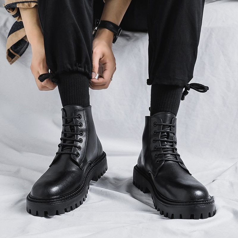 Botas de Cuero para Hombre, Es - Men'S Shoes Increase Height reseña y precio
