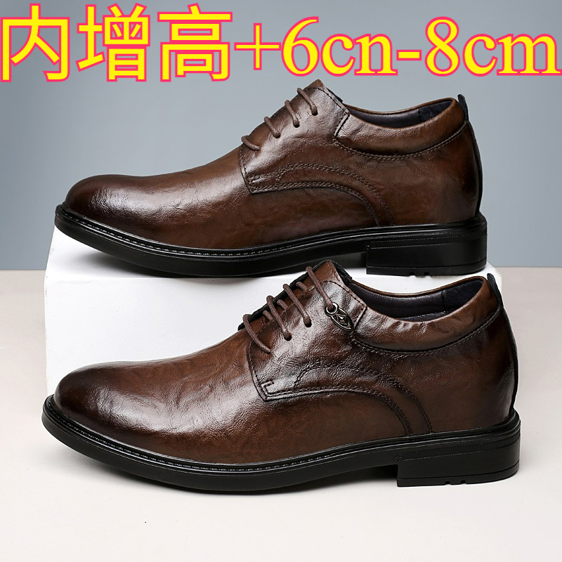 Zapatos Casuales de Cuero con  - Men'S Shoes Increase Height reseña y precio