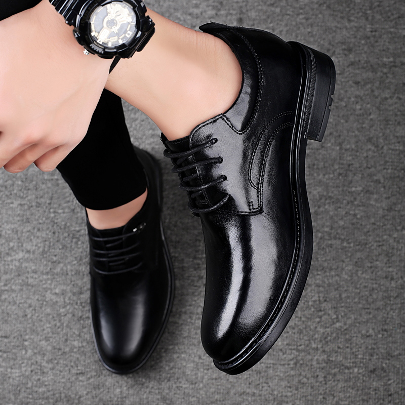 Zapatos Casuales de Cuero con  - Men'S Shoes Increase Height reseña y precio